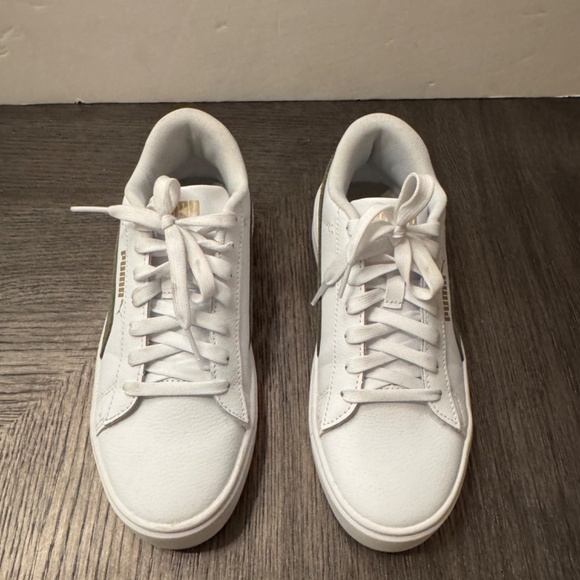 Puma Womens Smash Platform V3 Mono Twist Sneaker White Green Size 7.5 - Picture 4 of 8